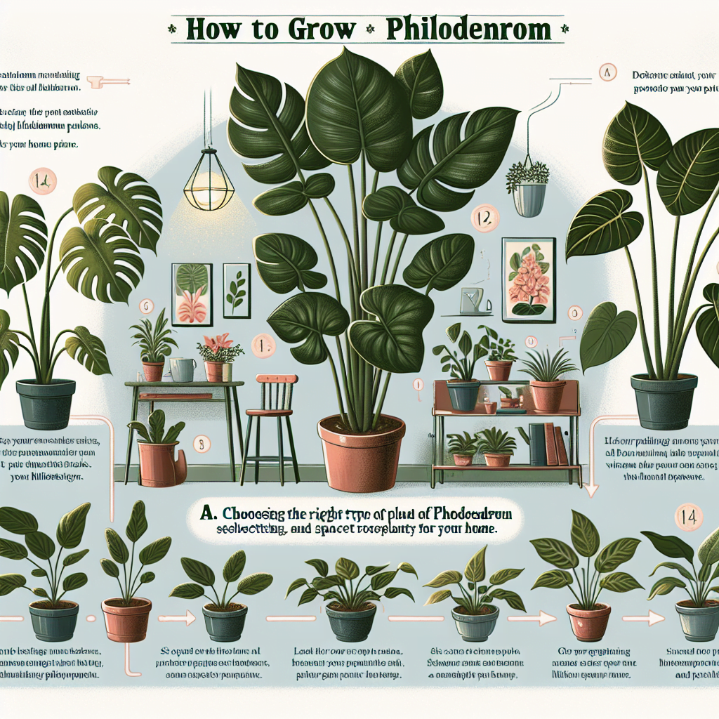 A. Choosing the right type of Philodendron for your home