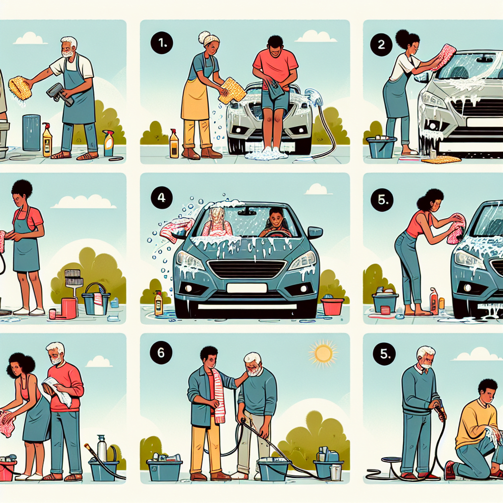 how to wash a car