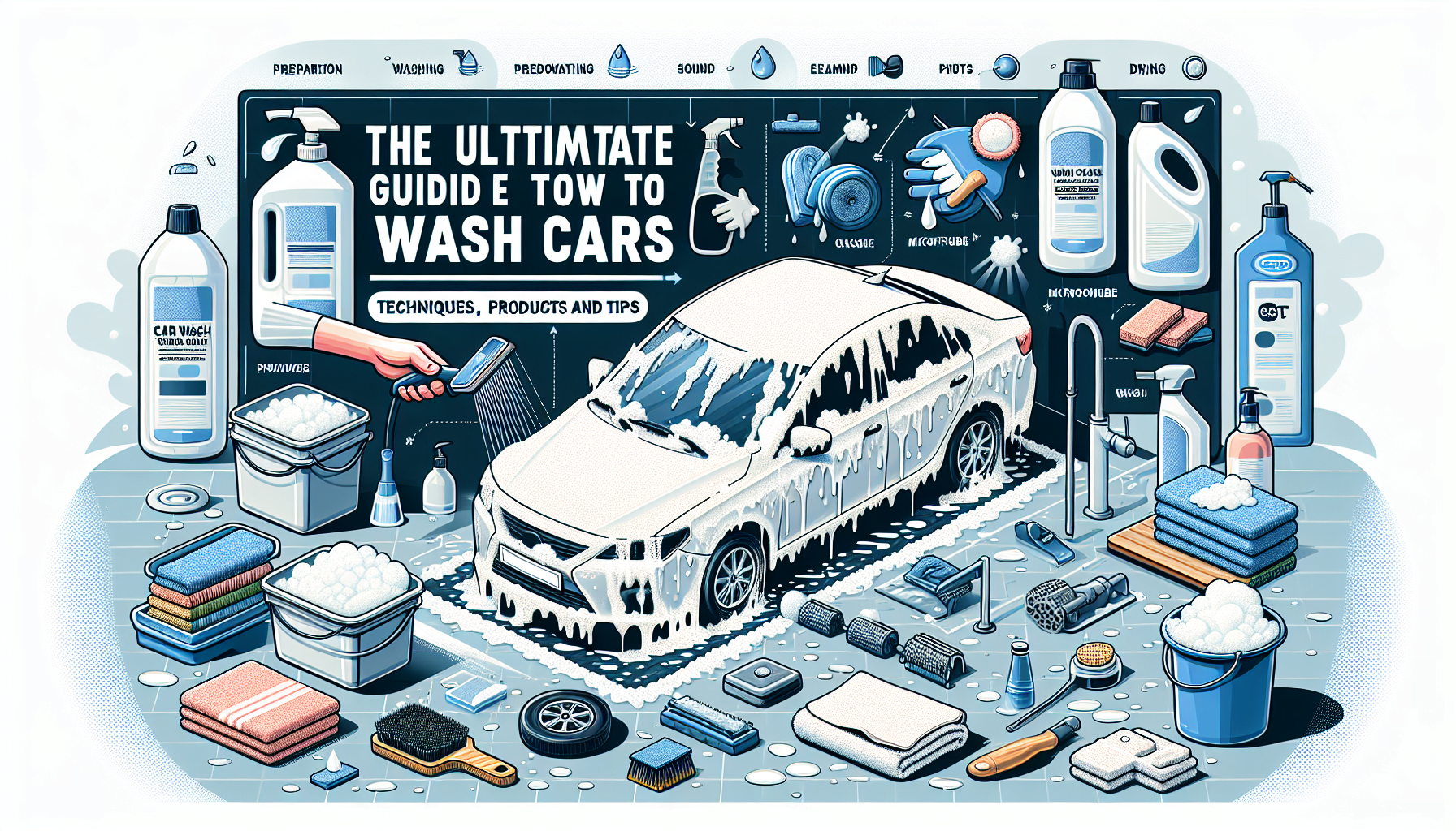 How to wash the cars