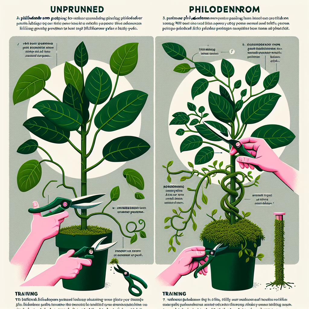 Pruning and Training Philodendron Plants