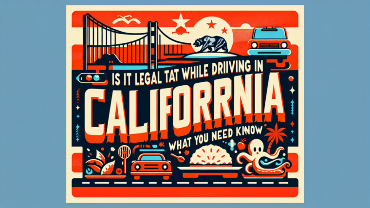 Is it legal to eat while driving in California ?