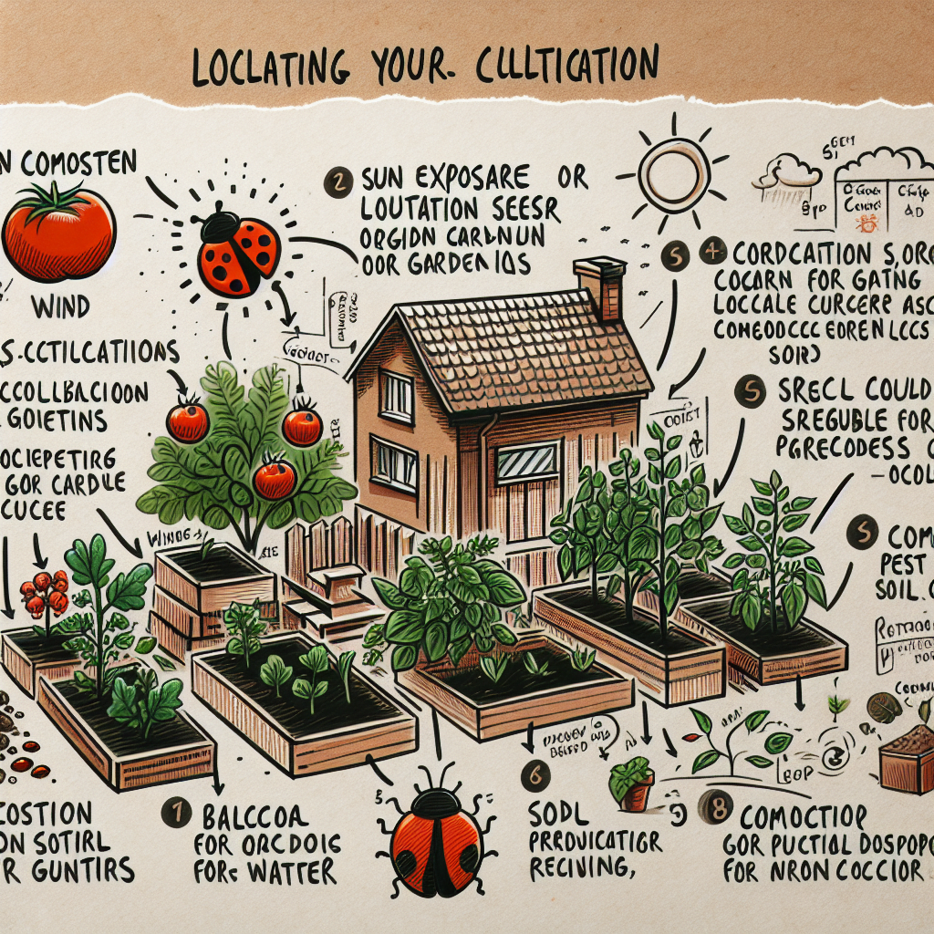 Selecting the right location for your garden